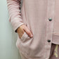 RILEY WAFFLE KNIT SHACKET - DUSTY MAUVE