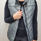 HIT THE SLOPES PUFFER VEST - GREY