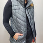 HIT THE SLOPES PUFFER VEST - GREY