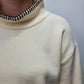 WHIPSTITCH MOCK SWEATER - WINTER WHITE