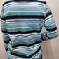 VIEWFINDER STRIPED TOP - NAVY/GREEN/LIGHT BLUE