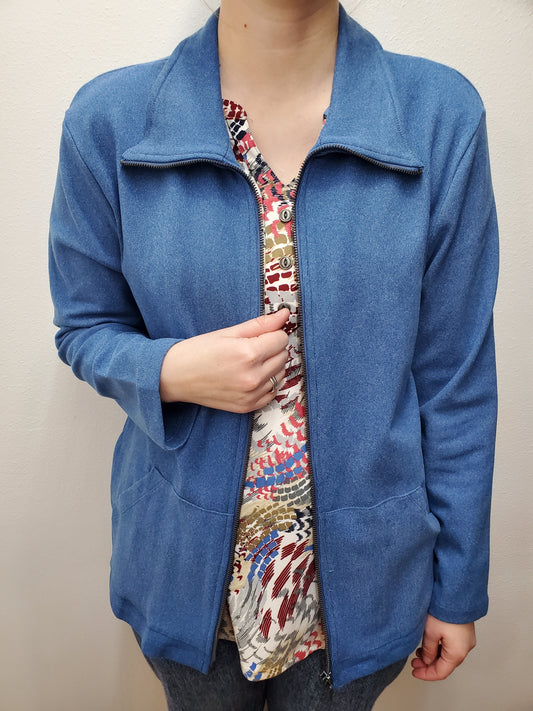 COMFY COZY JACKET - BLUE SEA