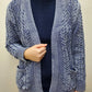 VIRGINIA CARDIGAN SWEATER - WASHED BLUE