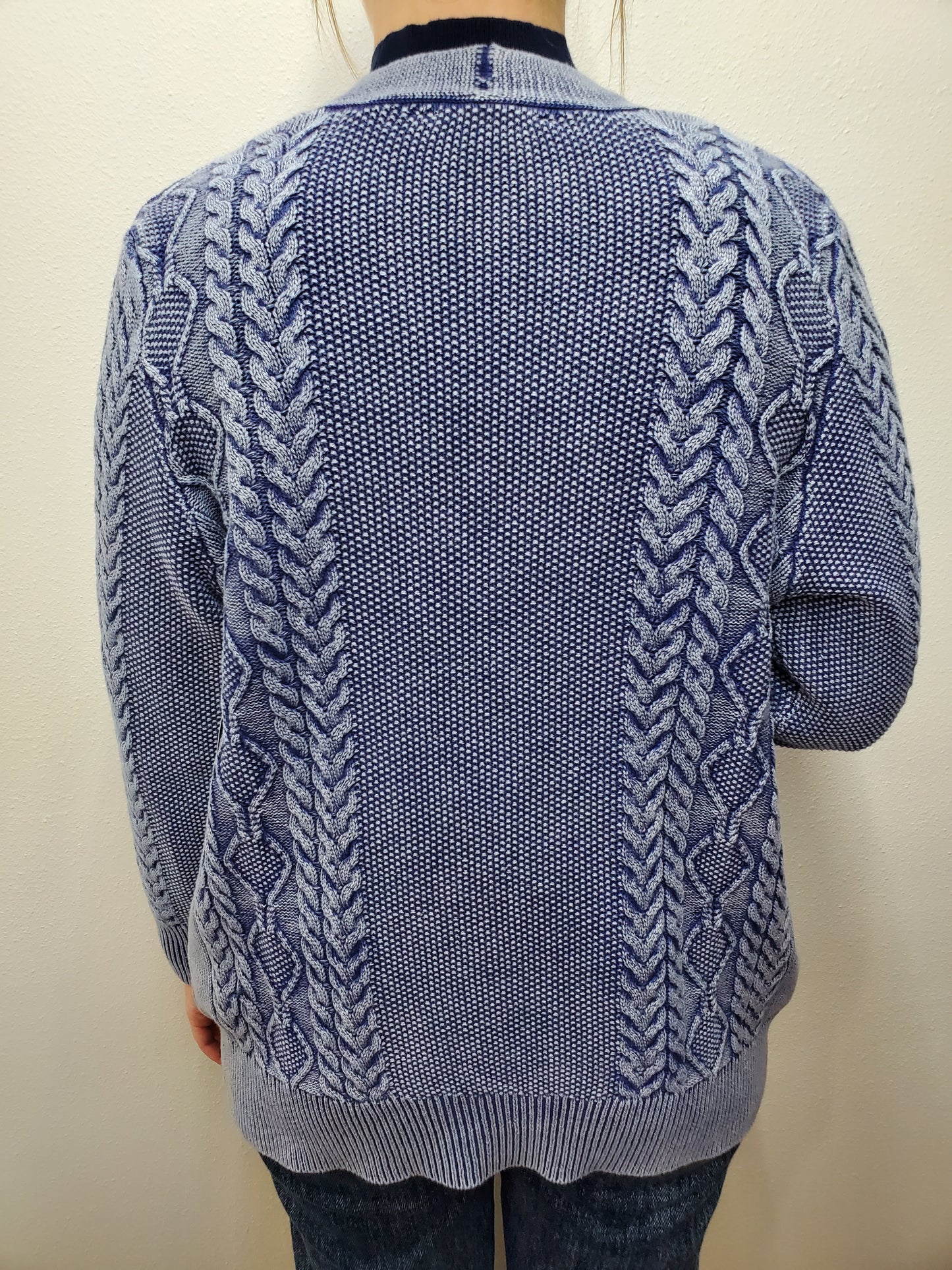 VIRGINIA CARDIGAN SWEATER - WASHED BLUE