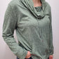 CROSSOVER MARL TOP - GREEN