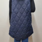 LONG PUFFER VEST - NAVY