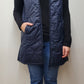 LONG PUFFER VEST - NAVY