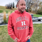 NEBRASKA CAP-E-TAN PULLOVER HOODIE - RED