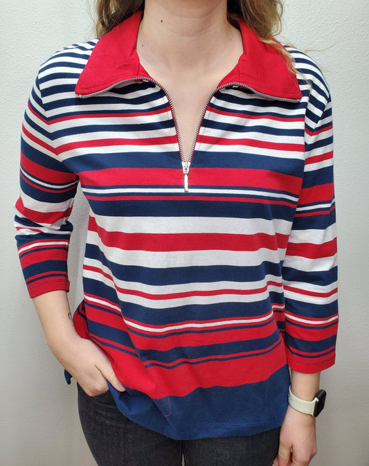 CRUISING ALONG STRIPED TOP - RED/WHITE/BLUE