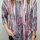 OPEN MINDED STRIPED TOP - PINK/BLACK