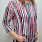 OPEN MINDED STRIPED TOP - PINK/BLACK