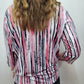 OPEN MINDED STRIPED TOP - PINK/BLACK