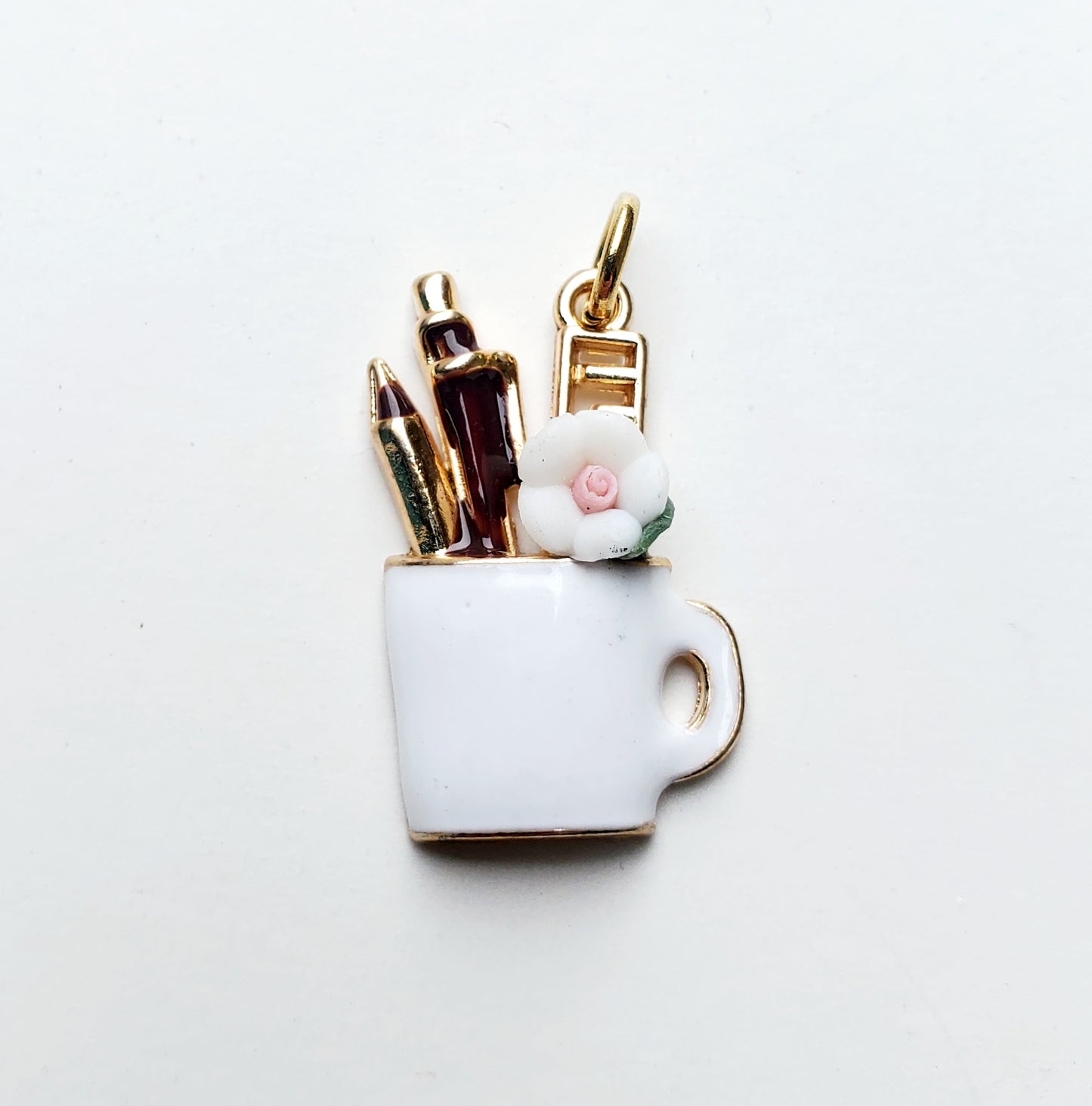 TEACHER CUP CHARM - GOLD