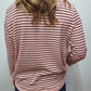 AMELIA STRIPED TOP - BLUSH