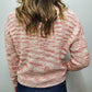 SYDNEY SPACE DYE CARDIGAN - PINK MULTI
