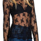 SEE-THROUGH LAYERING TOP - BLACK