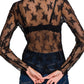 SEE-THROUGH LAYERING TOP - BLACK