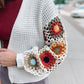 CROCHET PATCHWORK CARDIGAN - IVORY MULTI