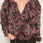 WHERE'S THE PARTY PAISLEY TOP - ONYX/WINE