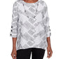 WILD AT HEART GEOMETRIC TOP - BLACK/WHITE