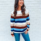 VINTAGE STRIPED SWEATER - BLUE MULTI