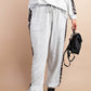 ANIMAL PRINT JOGGER SWEATPANT - HEATHER GREY