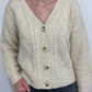 TRIBAL CABLE KNIT SWEATER CARDIGAN
