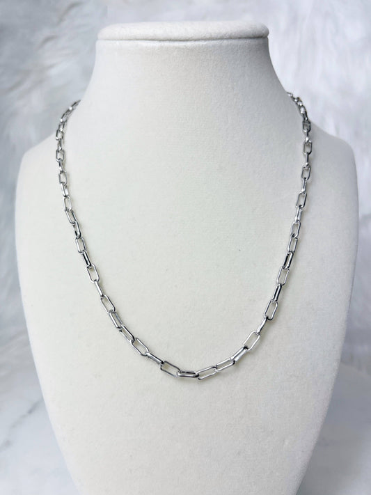 SILVER SMALL OPEN LINK CHAIN