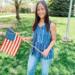 PATRIOTIC SKIES TANK - NAVY/WHITE