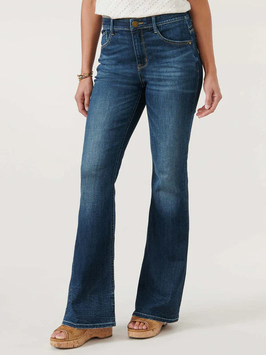 DEMOCRACY HIGH RISE OUT THERE FLARE JEANS - INDIGO