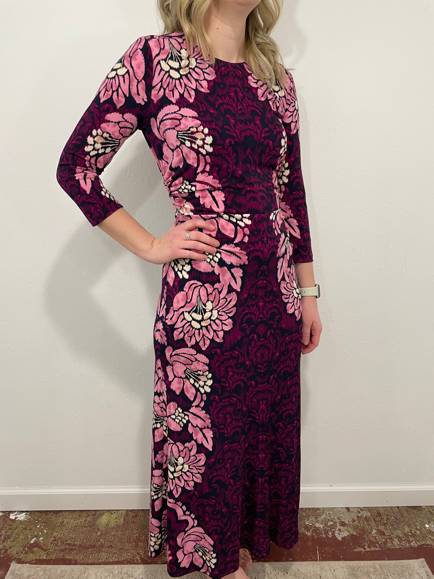 HAPPILY EVER AFTER MAXI DRESS - PINK MULTI