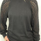 SCALLOP MOCK NECK SWEATER