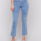 CAMILA SIDE SNAP DETAIL BOOTCUT JEAN - LIGHT BLUE DENIM