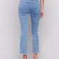 CAMILA SIDE SNAP DETAIL BOOTCUT JEAN - LIGHT BLUE DENIM