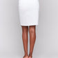 EVELYN FRAYED HEM DENIM SKORT
