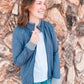 ZIP UP HEATHERED JACKET - NAVY