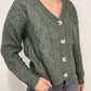 TRIBAL CABLE KNIT SWEATER CARDIGAN