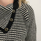 TAKE ME HOME STRIPED SWEATER - ONYX/CREAM