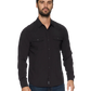 LONGMONT PERFORMANCE WESTERN SHIRT - BLACK