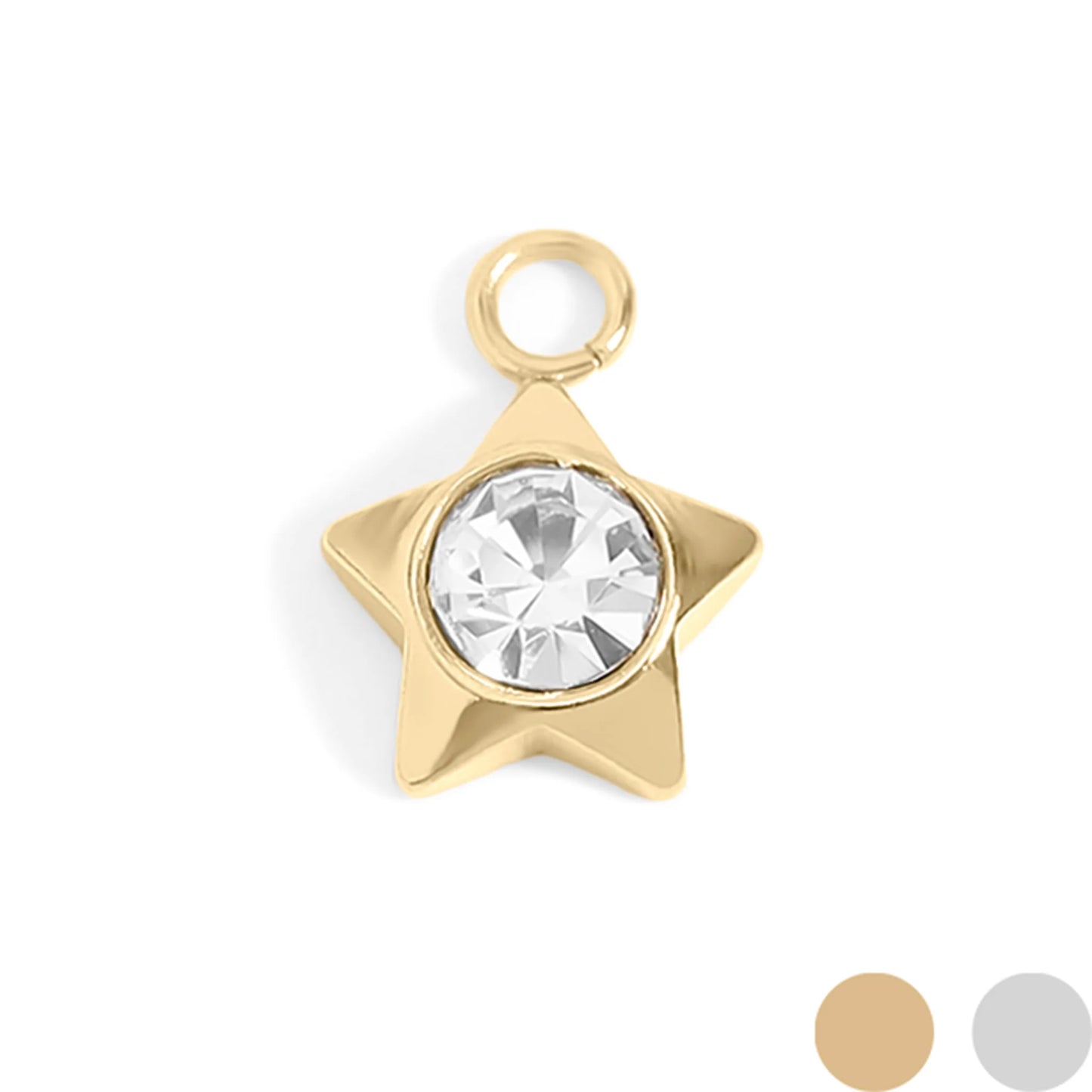 CZ DAINTY STAR CHARM