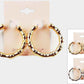 METAL BAMBOO HOOP EARRING