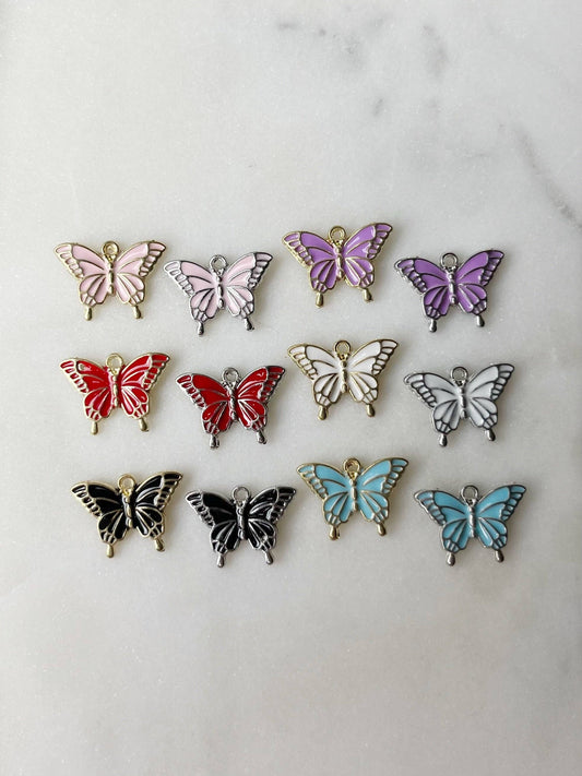 BUTTERFLY COLORED CHARM