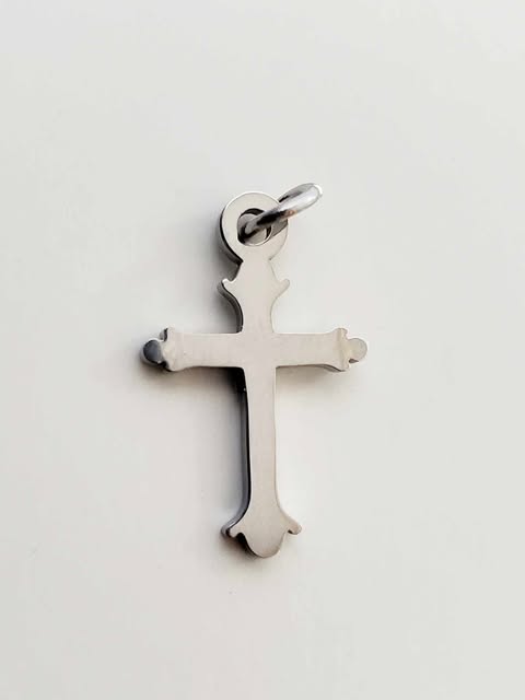 SILVER CROSS CHARM