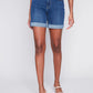 CHARLIE B CUFFED HEM DENIM SHORT - INDIGO