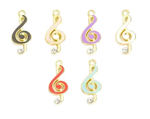 TREBLE CLEF CHARM - GOLD