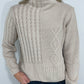 TRIBAL FUNNEL NECK SWEATER