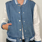 VARSITY BLUES JACKET - LIGHT BLUE/WHITE