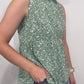 MOMENT IN TIME PEPLUM TANK - SAGE/WHITE
