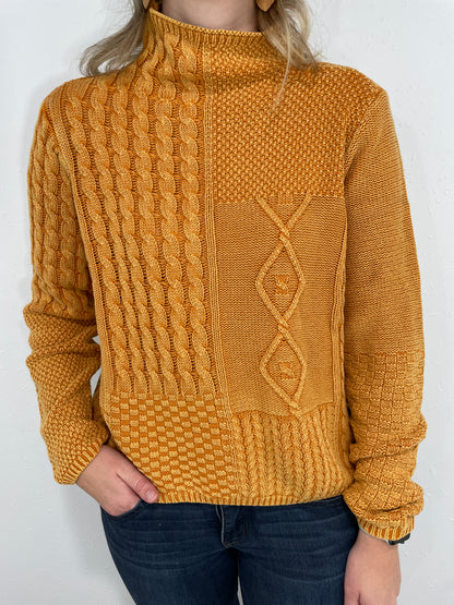 TRIBAL FUNNEL NECK SWEATER