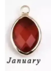 LARGE BIRTHSTONE CHARM